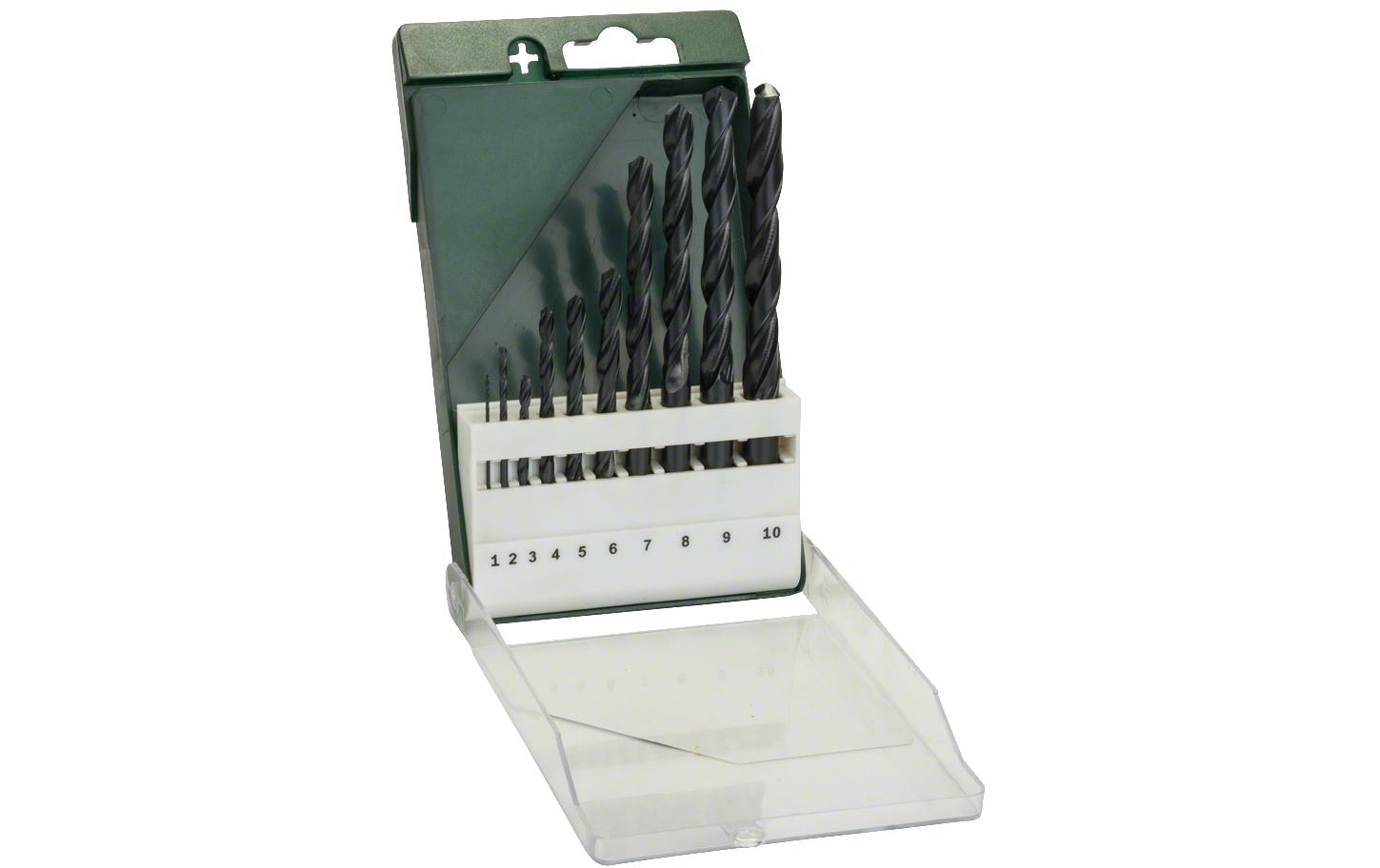 BOSCH 10tlg. Metallbohrer-Set HSS-R DIN 338