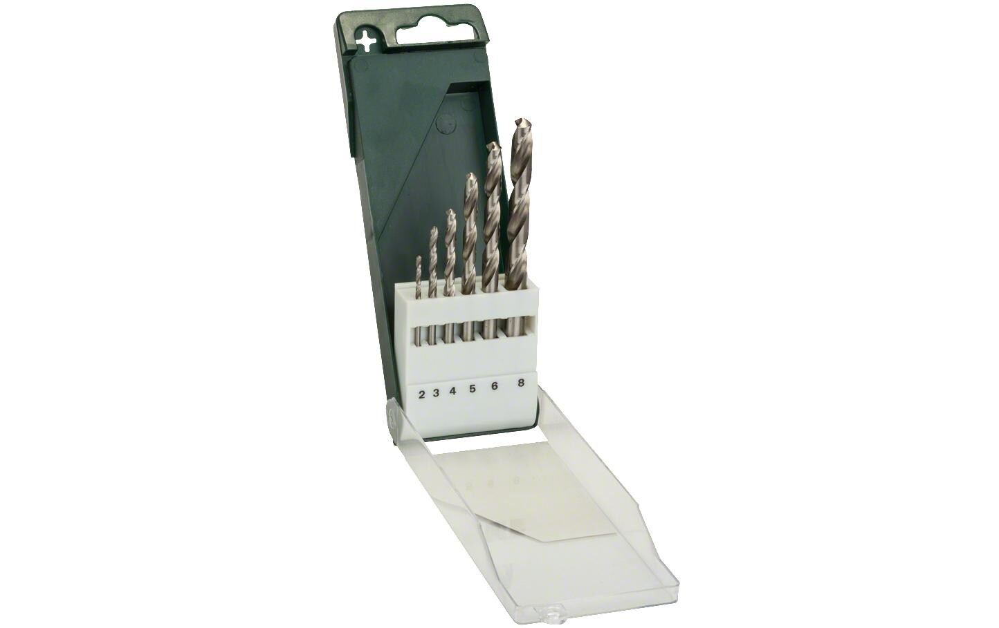 BOSCH Metallbohrer-Set HSS-G 6-tlg. rechtsschneidend, in Kassette