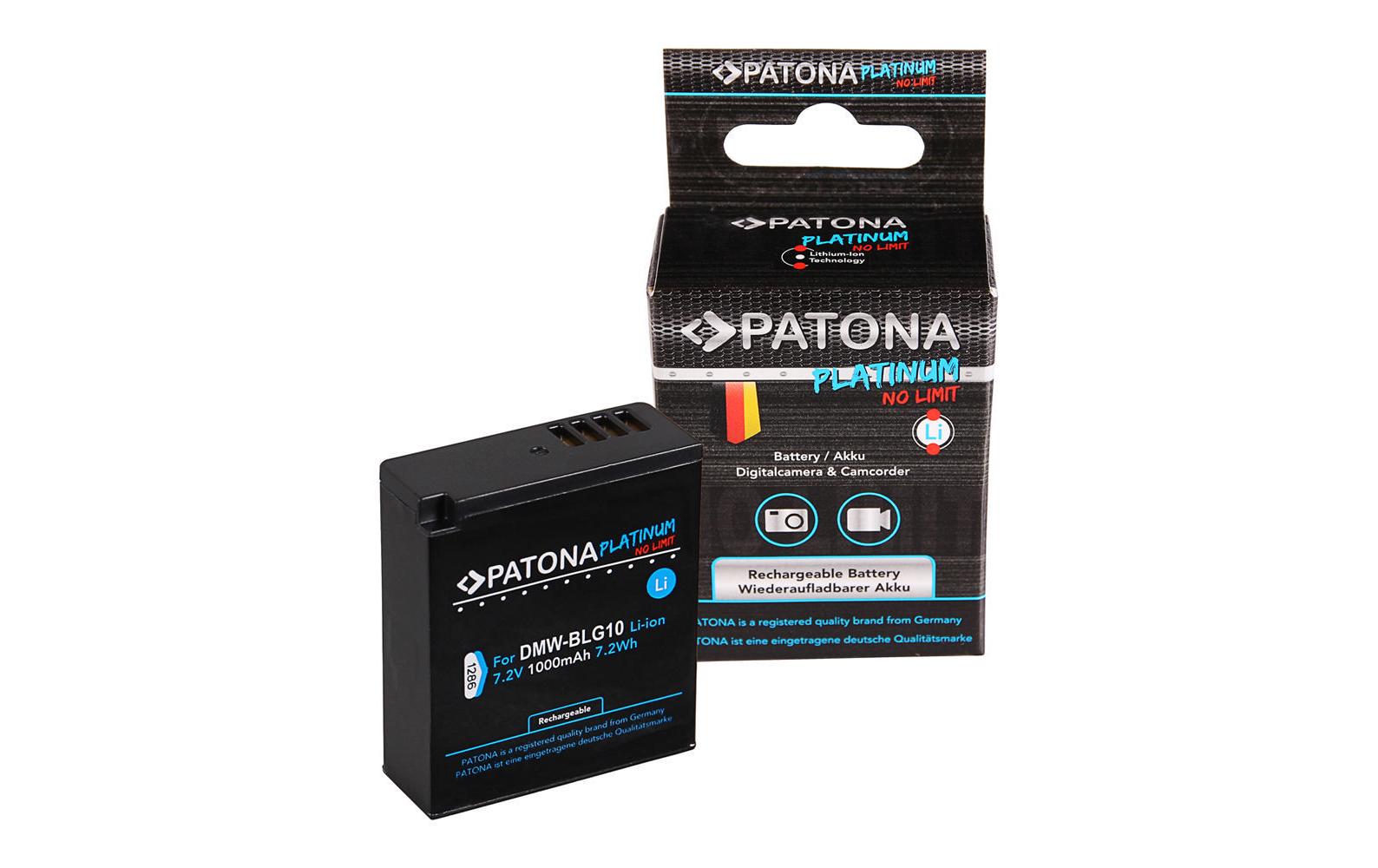 Patona Platinum Akku Panasonic DMW-BLG10 1000mAh, 7.2V