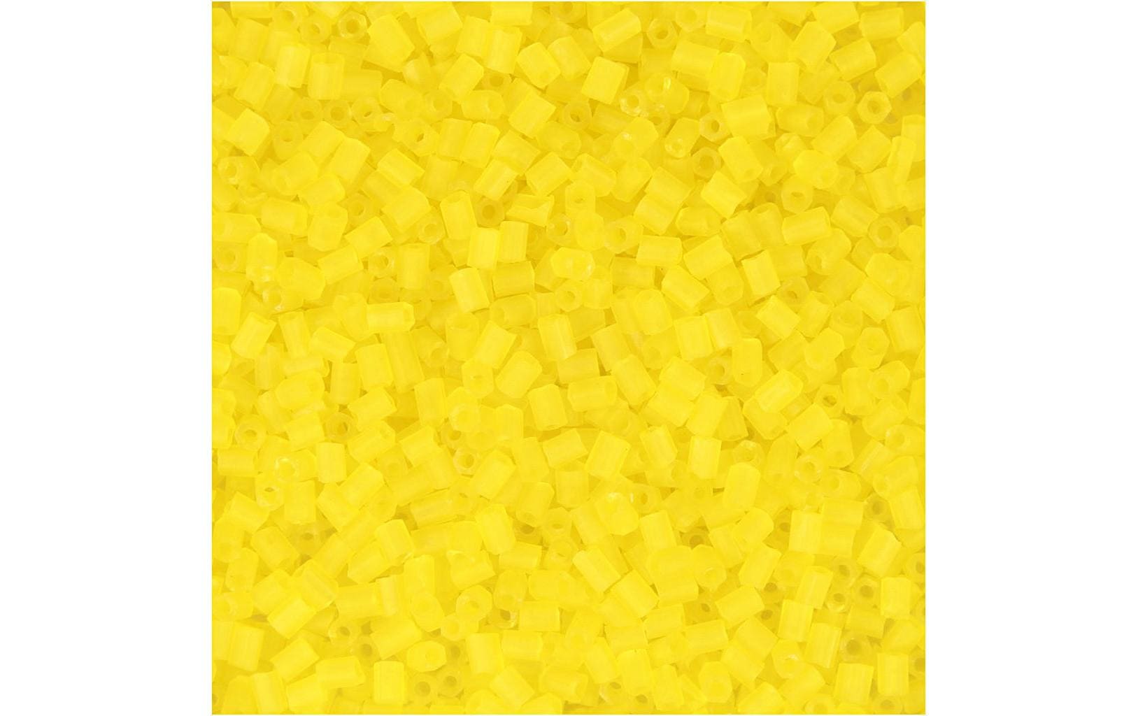 Creativ Company Rocailles Glasperlen gelb, 25 g, D: 1.7 mm, 0.5 mm