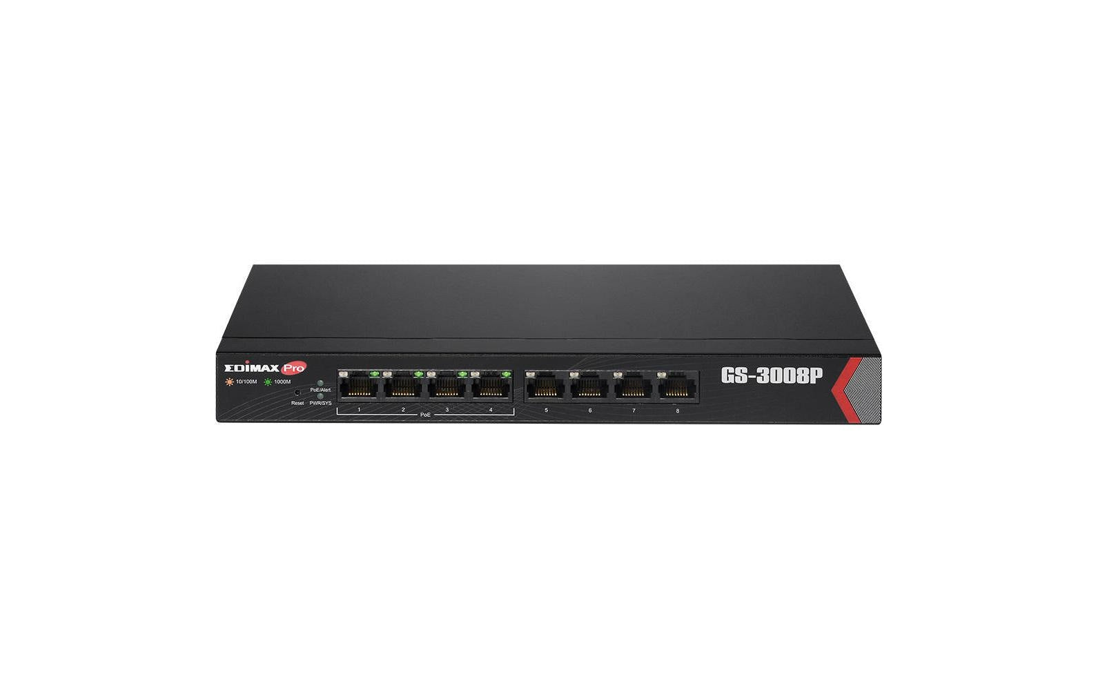 Edimax Pro GS-3008P: 8 Port GE PoE+ Switch
