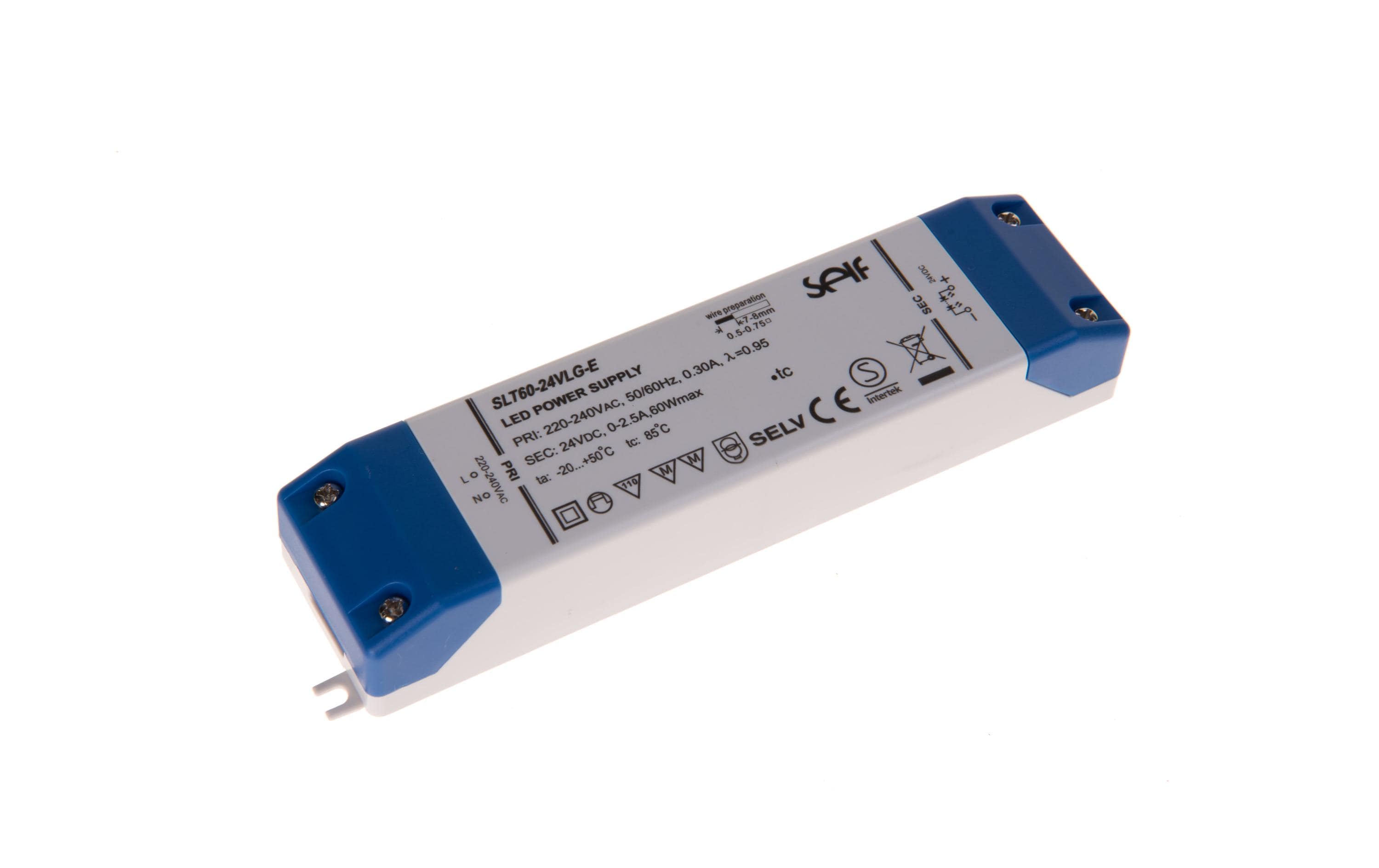 SELF LED-Treiber Netzgerät SLT60-24VLG-E, 24V - 2.5A - 19.2W