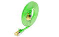 Slim Wirewin Patchkabel: U/FTP, 5.0m, grün Cat.6A, geschirmt, PVC, flach, 1.85x6mm