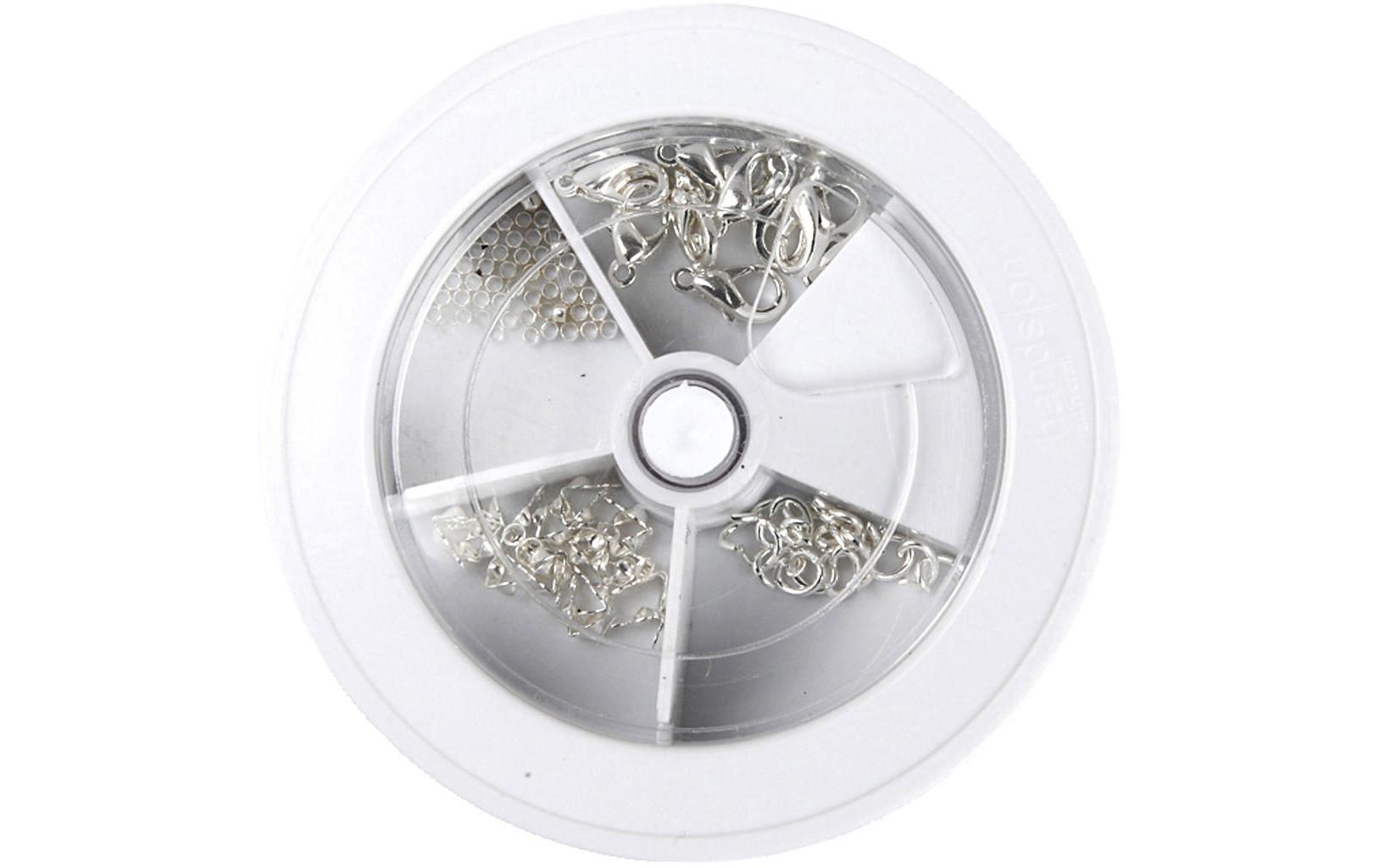 Creativ Company Verschlussset silber, 4 Sorten