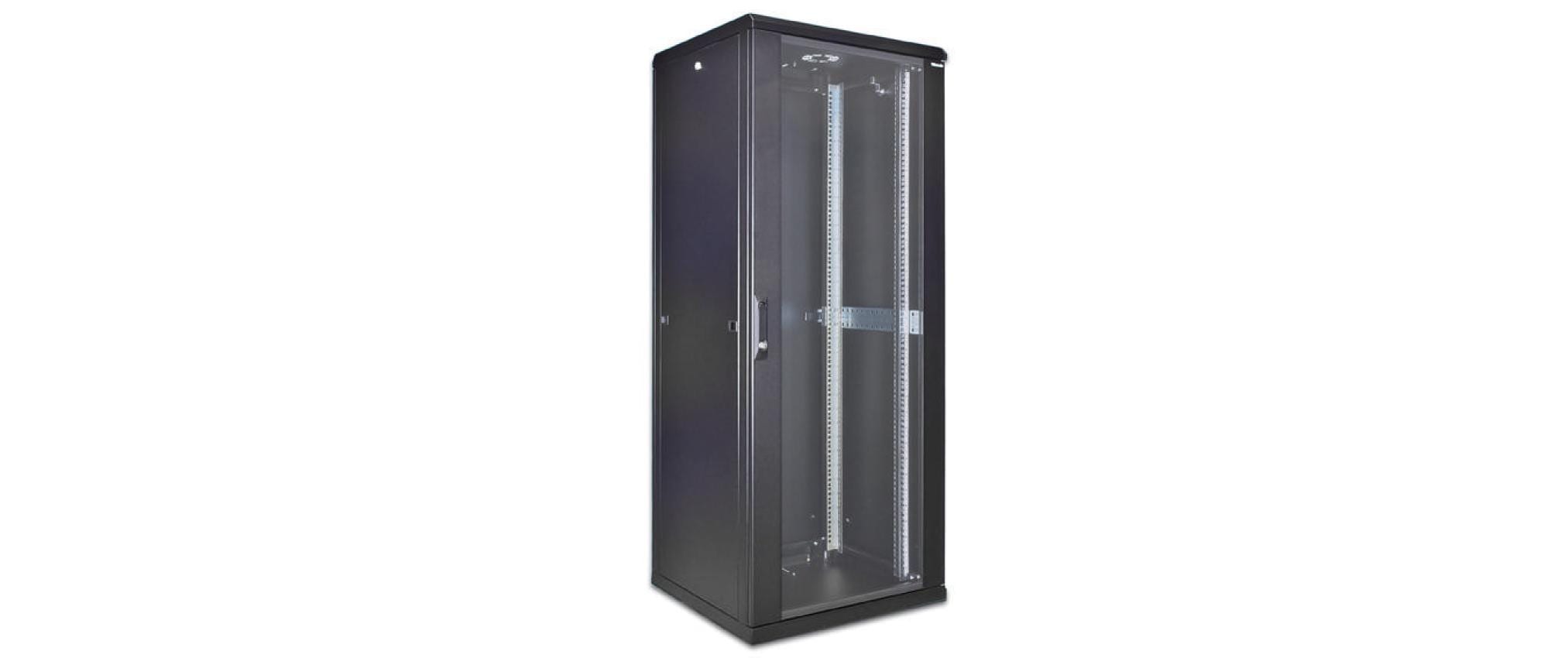 19" WIREWIN Netzwerkschrank, schwarz 42HE, 800x1000mm