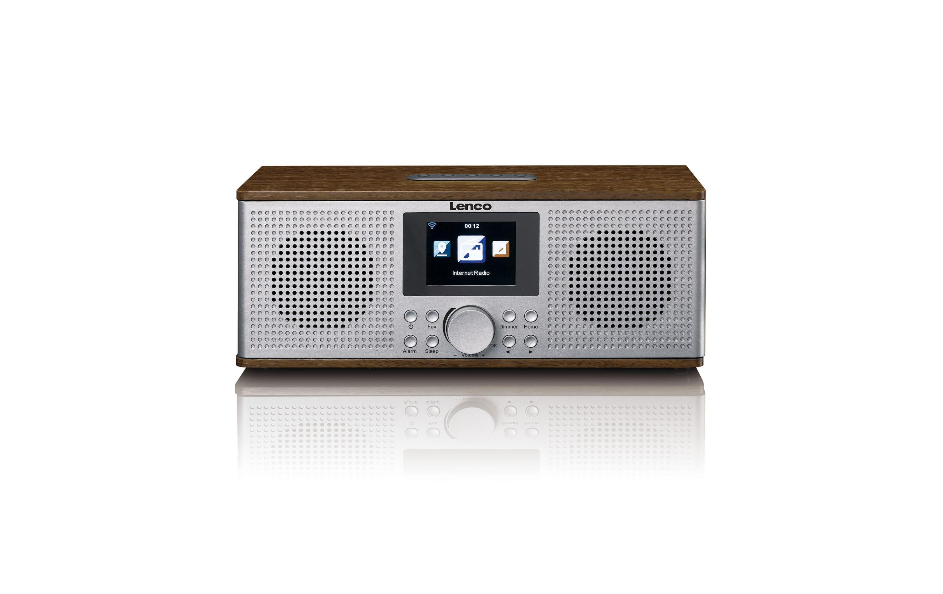 Lenco DIR-170, DAB+ Internetradio, Walnut 2.8" TFT, Bluetooth, DLNA