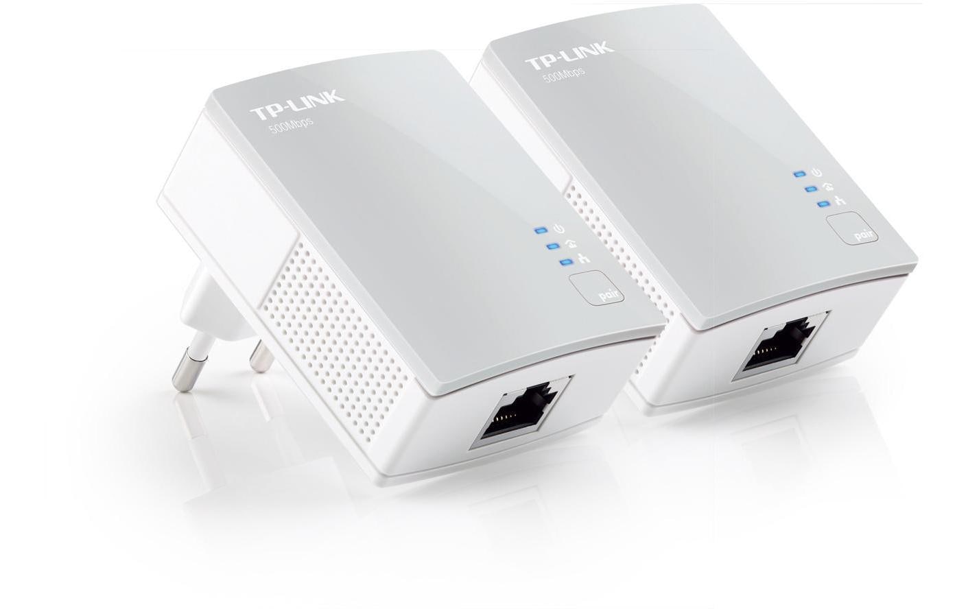 TP-Link TL-PA4010KIT: Powerline Starterkit Bis 600Mbps, 2er Pack, QoS