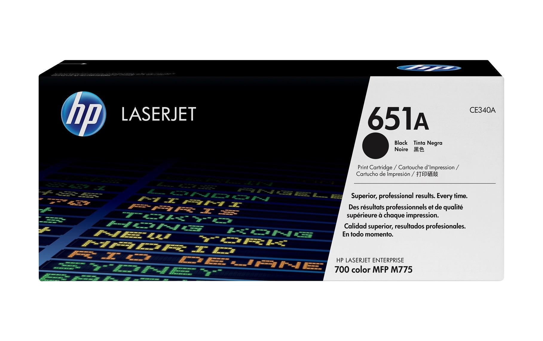 HP Toner 651A - Black (CE340A) Seitenkapazität ~ 13'500 Seiten