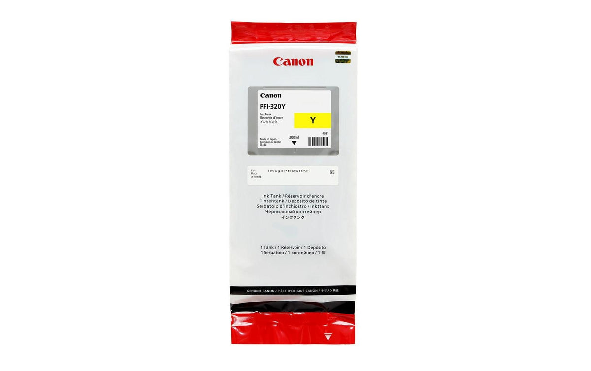 Tinte Canon PFI-320Y, yellow 300 ml, zu TM-200/205/300/305