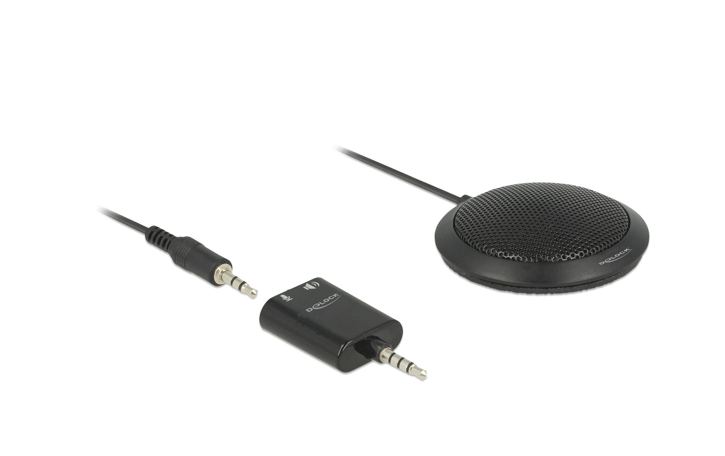 Delock USB Tischmikrophon für Konferenz 3.5 mm Klinkenstecker