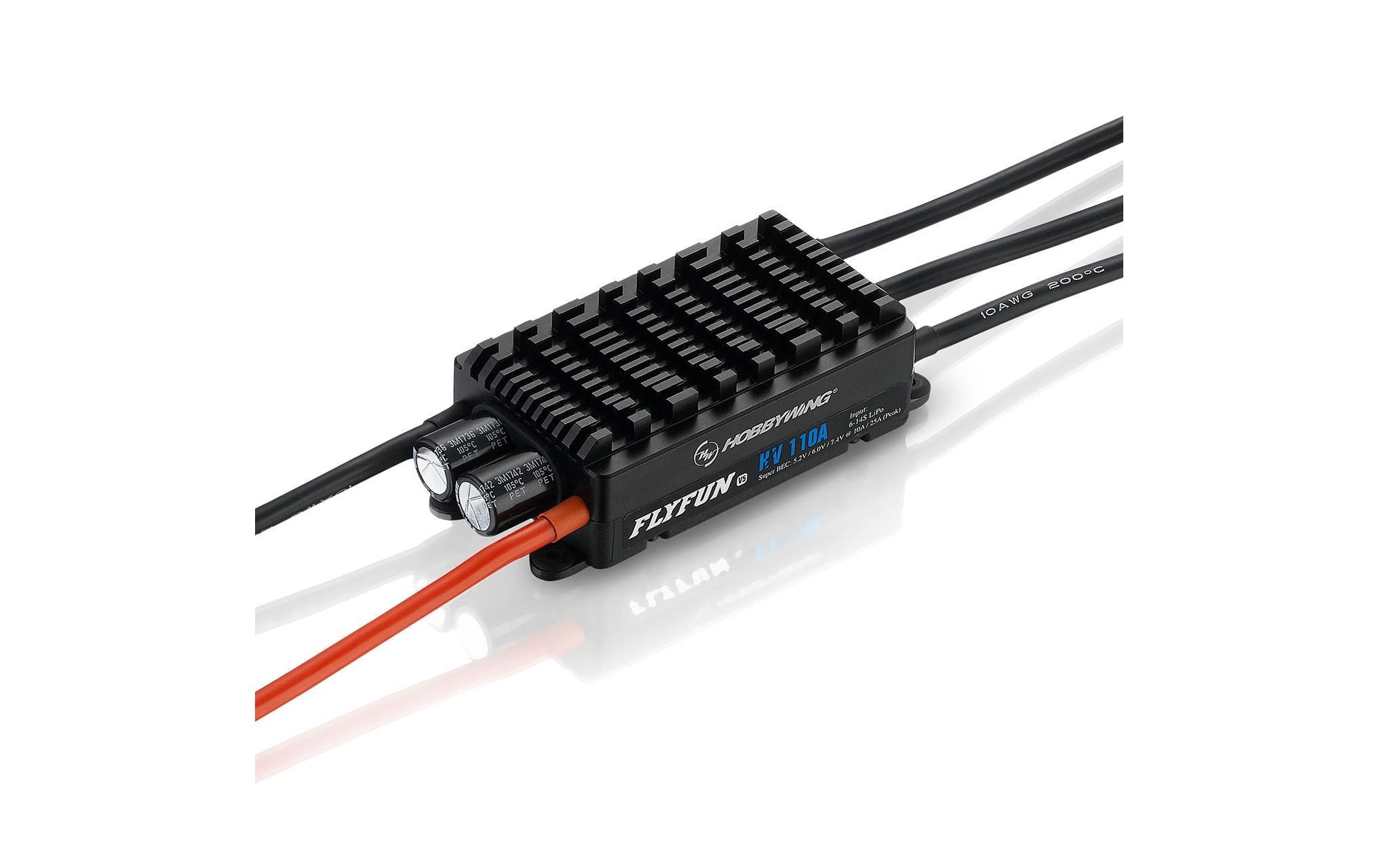 Hobbywing FlyFun V5 110A 6-14S OPTO HV Brushless-Regler