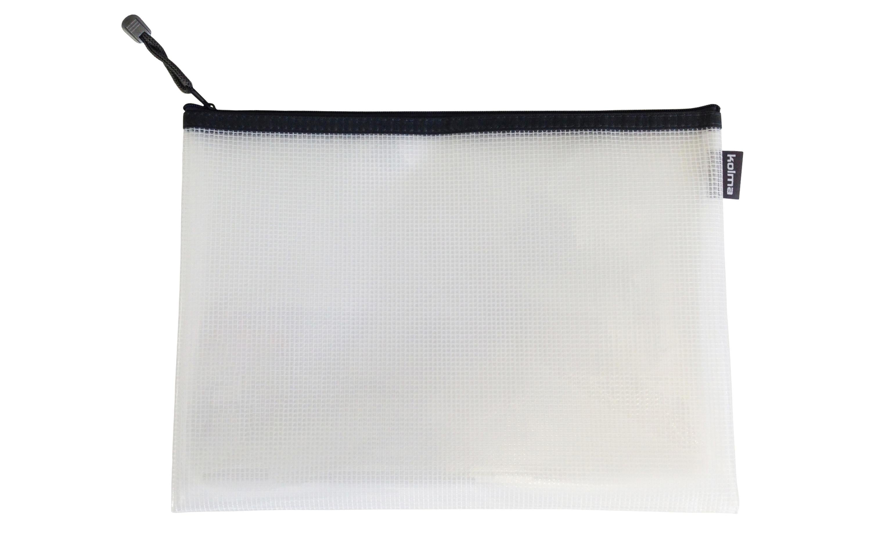 Kolma Reissverschlusstasche Mesh Bag A4 anthrazit