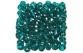 Creativ Company Glasschliffperlen türkis, 3x4 mm, L-Grösse: 0.8 mm, 100 Stück