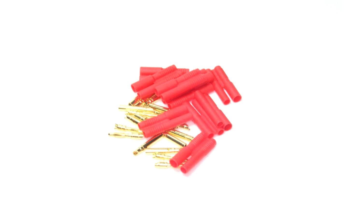 EP 2mm Gold Stecker / Buchse mit Gehäuse