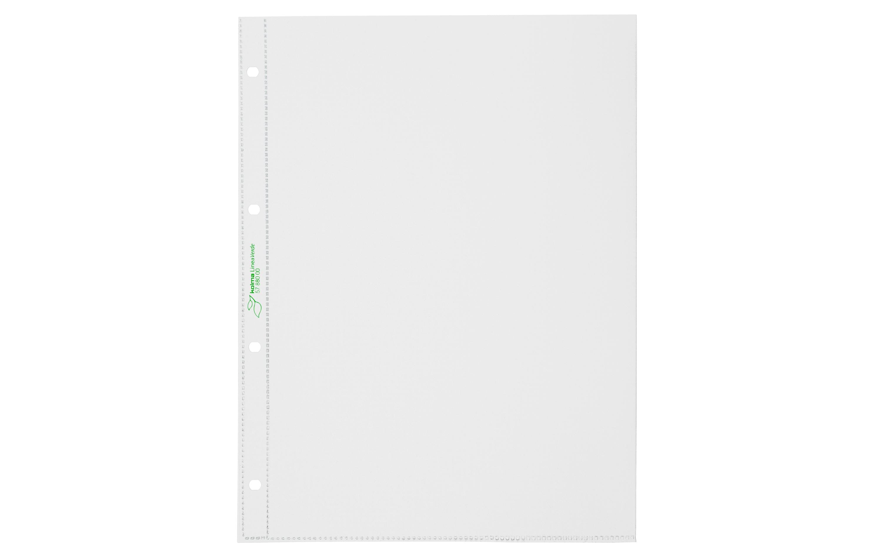 Kolma LineaVerde Zeigebuchtaschen A4 CopyResistant AntiReflex, farblos