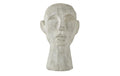 Villa Collection Skulptur Kopf Grau LxBxH: 18.5x19.5x30cm, Cement