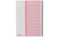 Kolma Register A4 KolmaFlex 1-24 24-teilig, grau