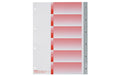 Kolma Register A4 KolmaFlex 1-6 6-teilig, grau