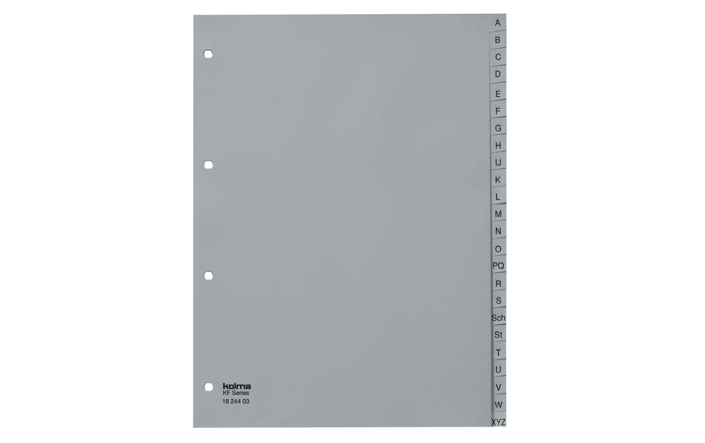 Kolma Register A4 KolmaFlex A-Z 24-teilig, grau