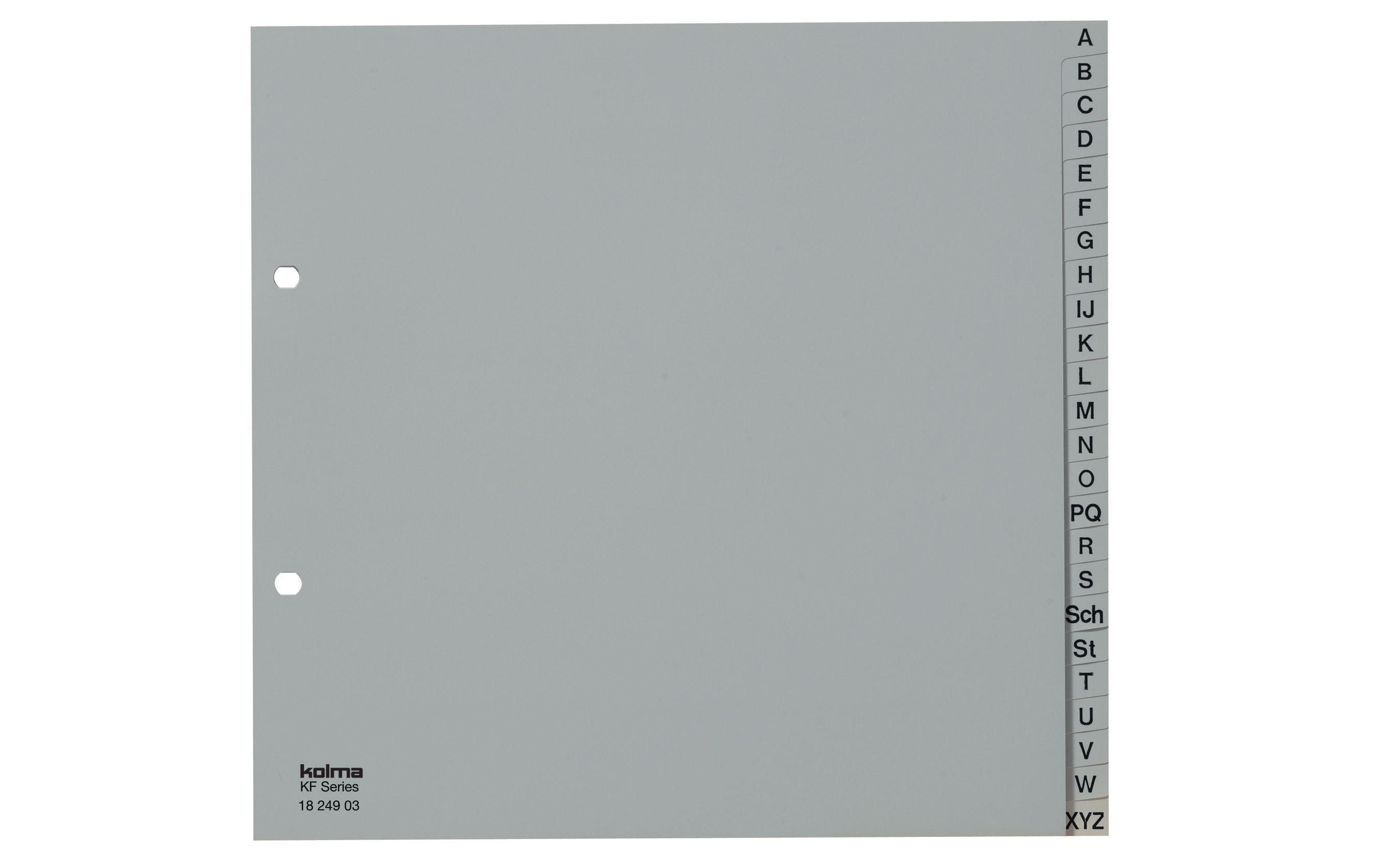 Kolma Register A4 KolmaFlex A-Z teildeckend, grau