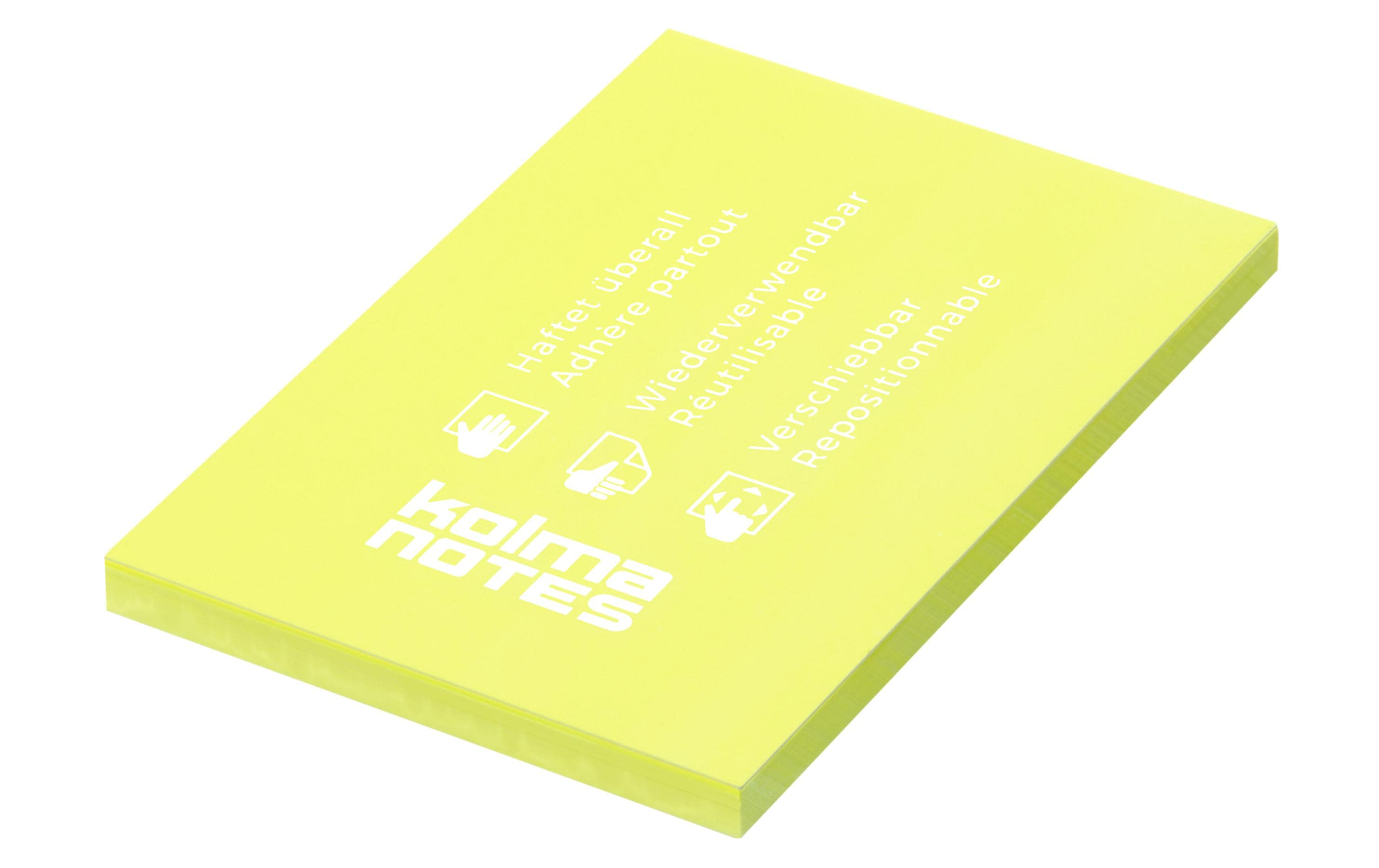 Kolma NOTES A7, 100 Blatt Gelb