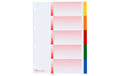 Kolma Register A4 KolmaFlex blanko 5-teilig, mehrfarbig / rainbow
