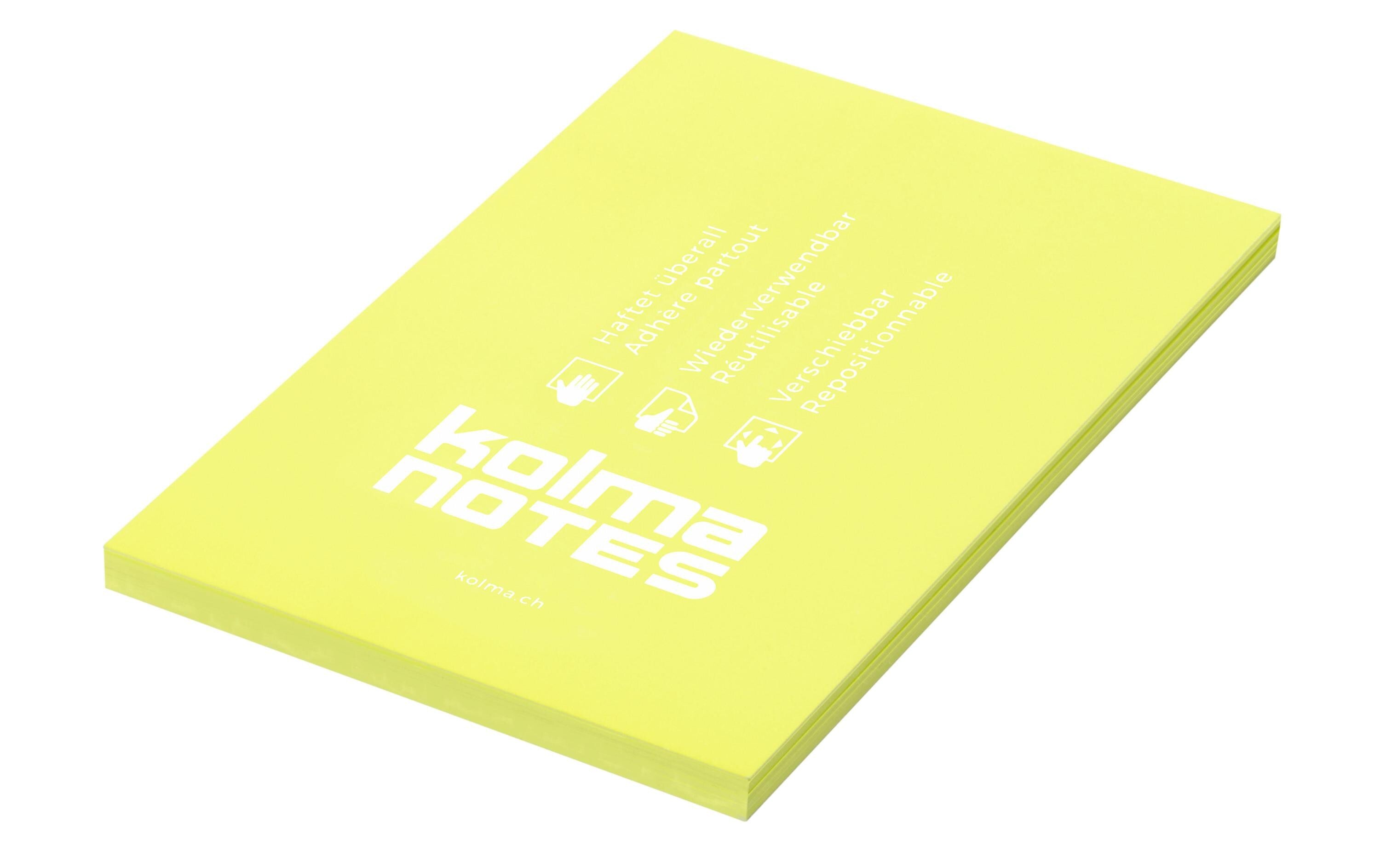 Kolma NOTES A6, 100 Blatt Gelb