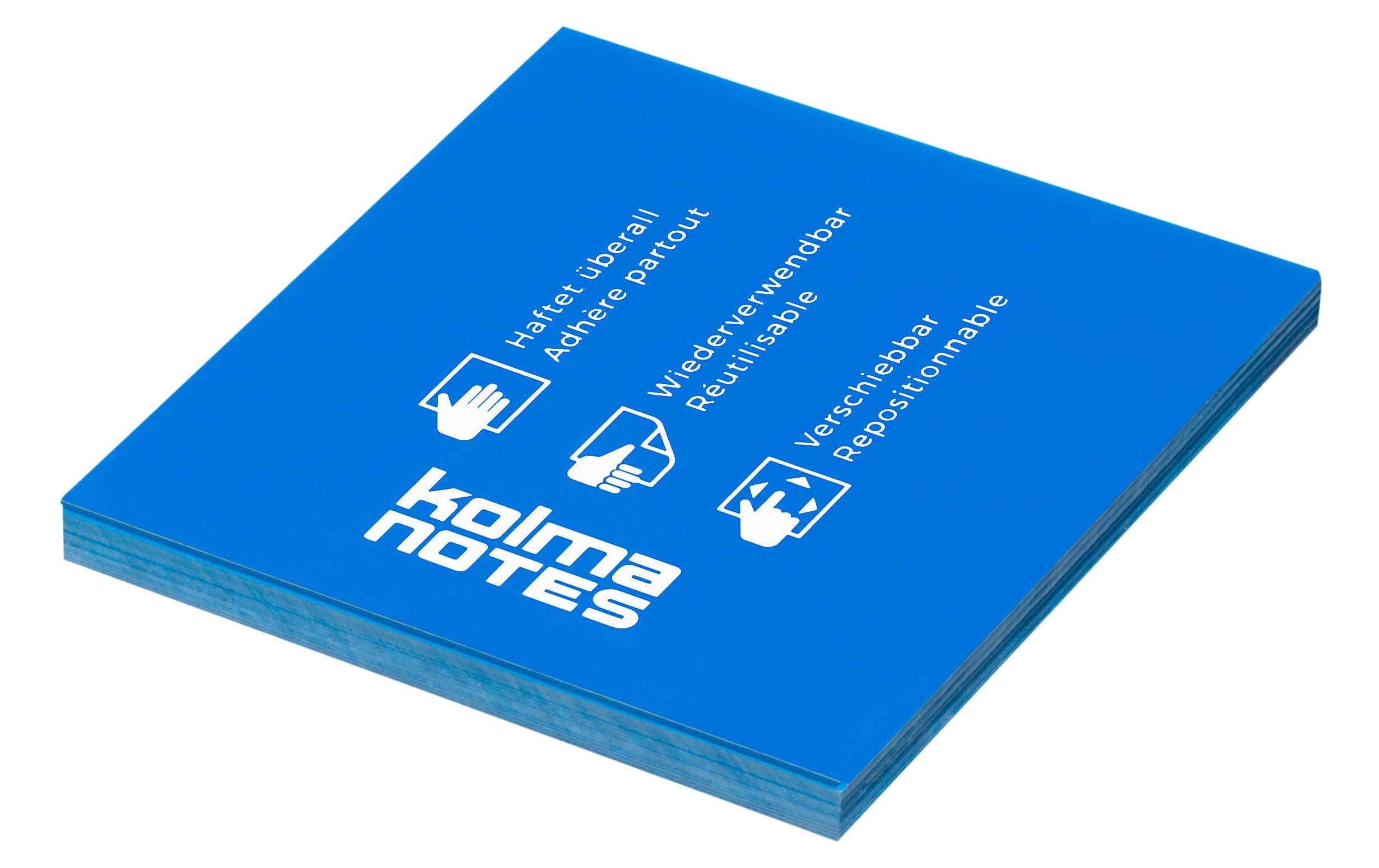 Kolma NOTES 76 x 76 mm, 100 Blatt blau