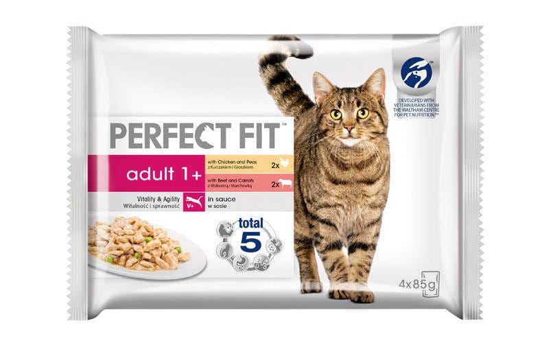Perfect Fit Nassfutter Adult mit Rind 4x85g