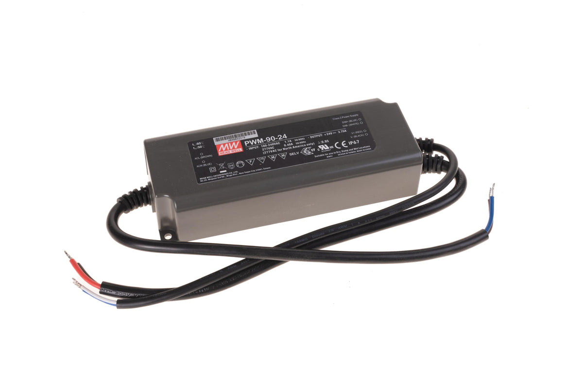 Mean Well LED-Treiber Netzgerät PWM-90-24, 24V - 3.75A - 90W