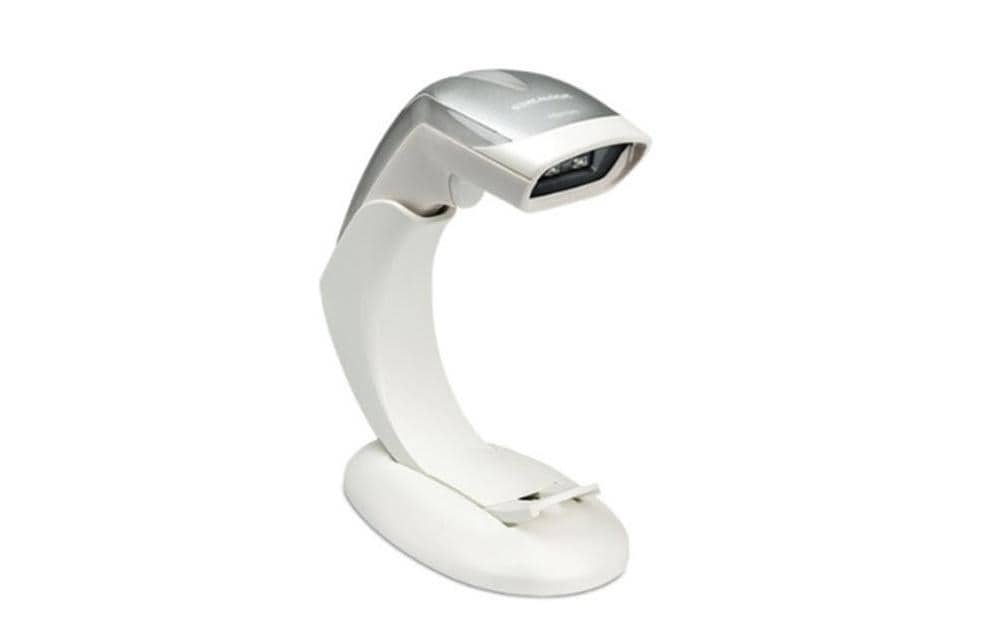 Barcodescanner Heron HD3430 weiss, USB Kit, inkl. Stand, 1D/2D, IP40,
