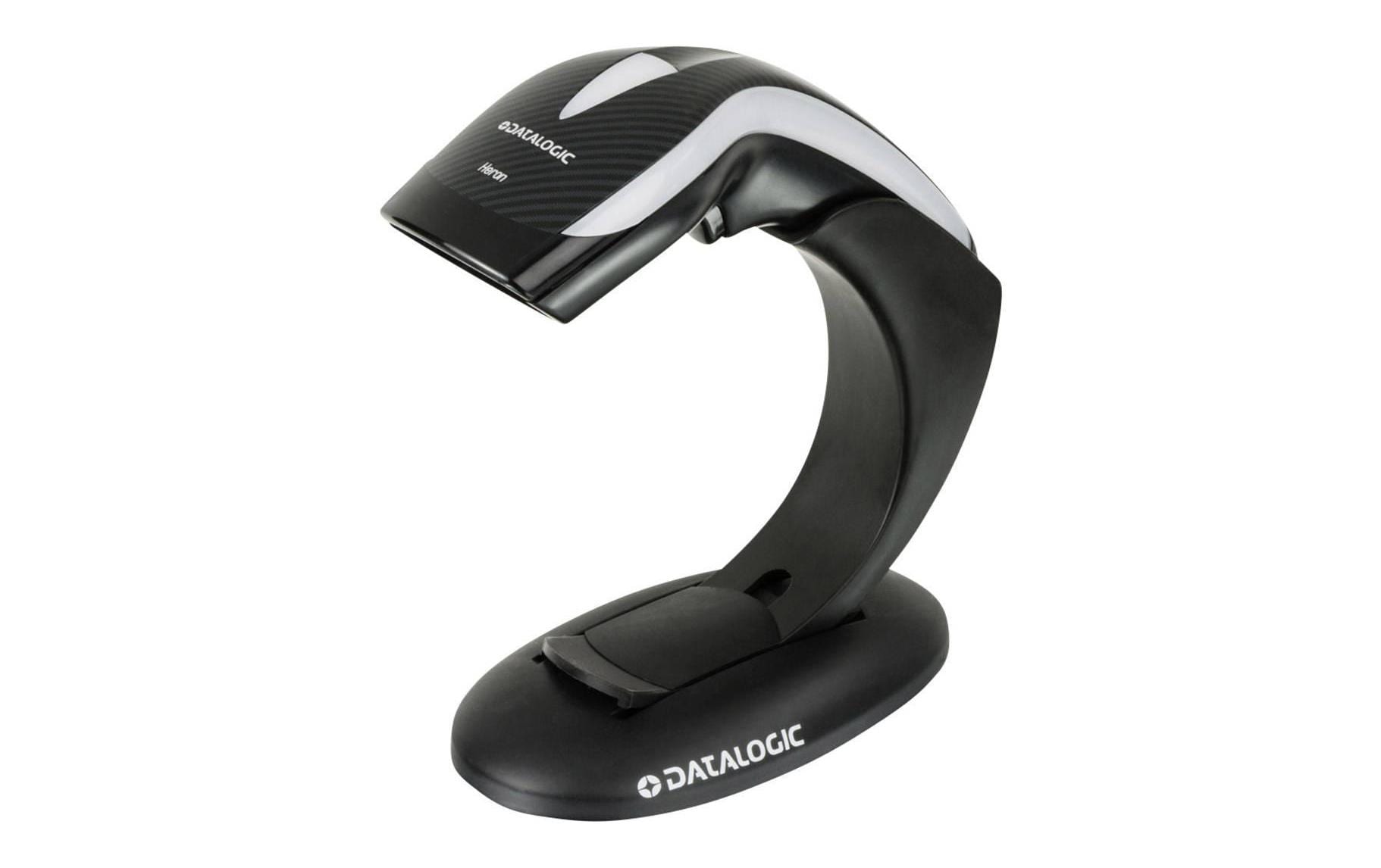Barcodescanner Heron HD3130 black USB Kit, inkl. Stand, 1D, IP40,