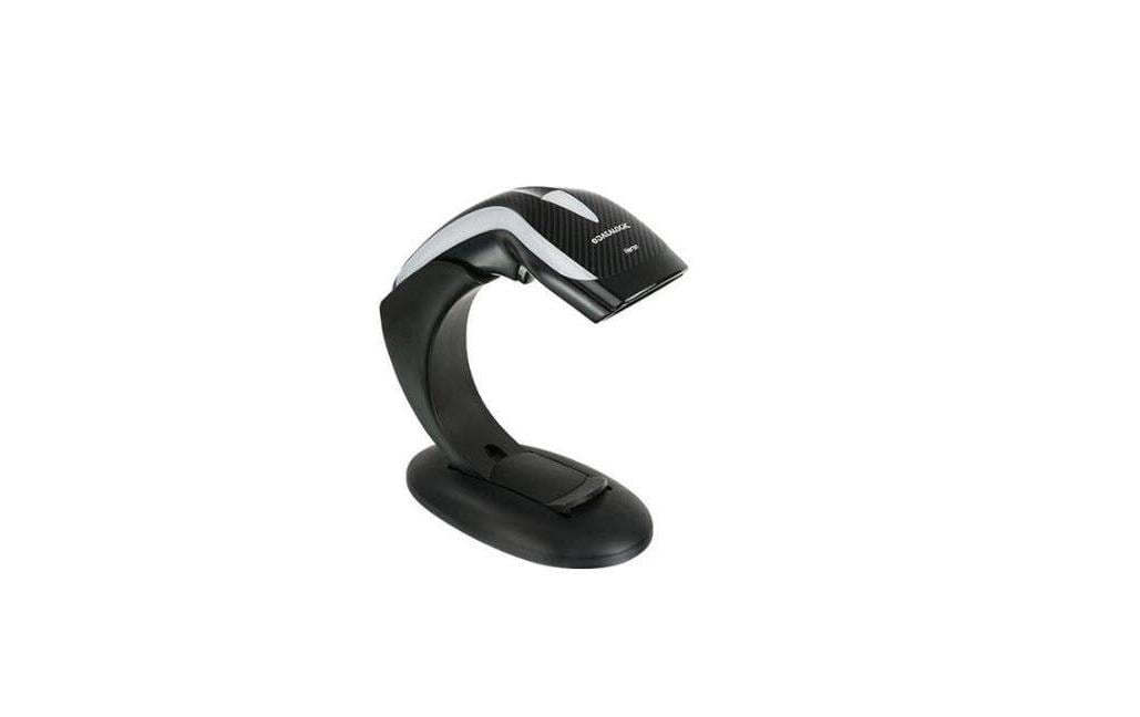 Barcodescanner Heron HD3430 black, USB Kit, inkl. Stand, 1D/2D, IP40,