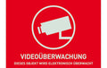 Warn Aufkleber "Videoüberwachung", deutsch Gross (Abmasse 148x105 mm)