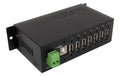 EXSYS EX-1177HMV, 7x USB 2.0, Metall, Din-Rail, verschraubbar