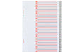 Kolma Register A4 LongLife 1-31 31-teilig, grau