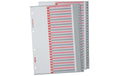 Kolma Register A4 LongLife 1-52 52-teilig, grau