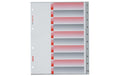 Kolma Register A4 XL LongLife 1-10 10-teilig, grau