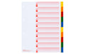 Kolma Register A4 XL KolmaFlex blanko 10-teilig, mehrfarbig / rainbow