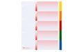 Kolma Register A4 XL KolmaFlex blanko 5-teilig, mehrfarbig / rainbow