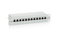 equip 10" Patchpanel: 12 Port, 1HE, grau Cat.6, zu 10" Wandschrank