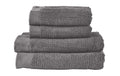 Zone Frottierwäscheset Grau 2x2 Stück 100% Baumwolle 600g, 2xje: 50x100, 140x70