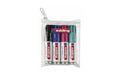 Edding Permanent Marker Mini schwarz, blau, kaminrot, türkis