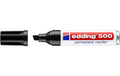 Edding Permanent  Marker 500, schwarz Strichbreite ca. 2-7 mm