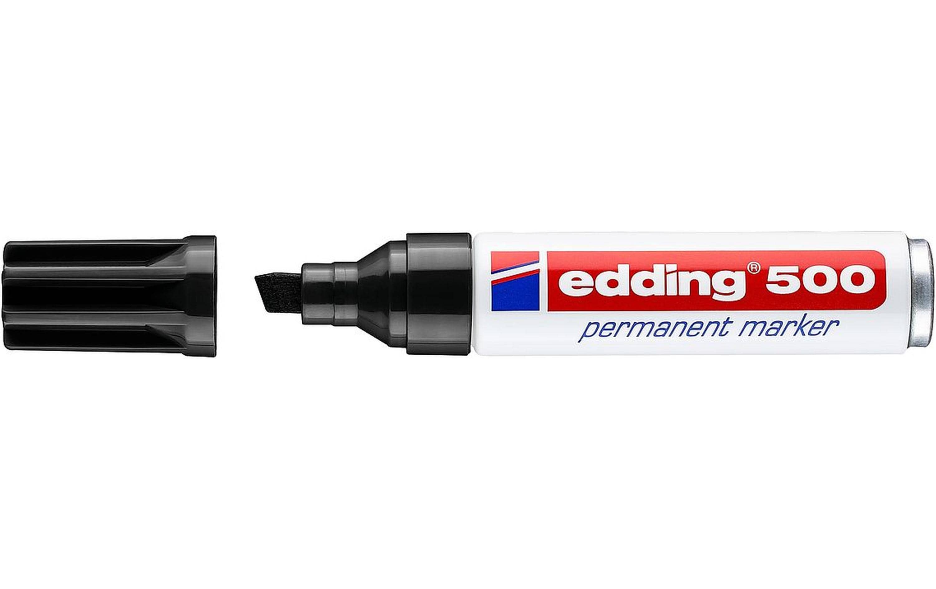 Edding Permanent  Marker 500, schwarz Strichbreite ca. 2-7 mm