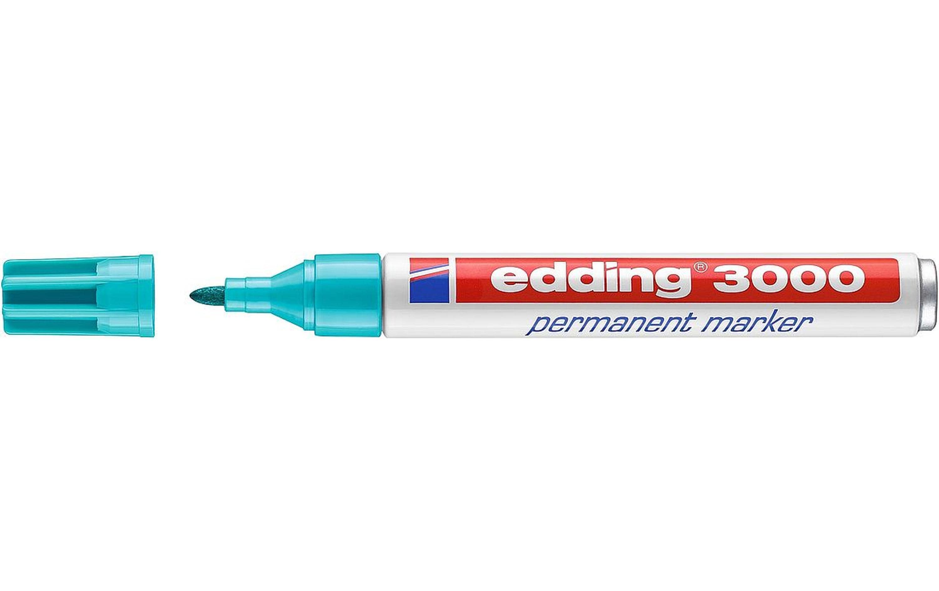 Edding Permanent Marker 3000, türkis 1 Stk., Strichbreite ca. 1.5-3 mm