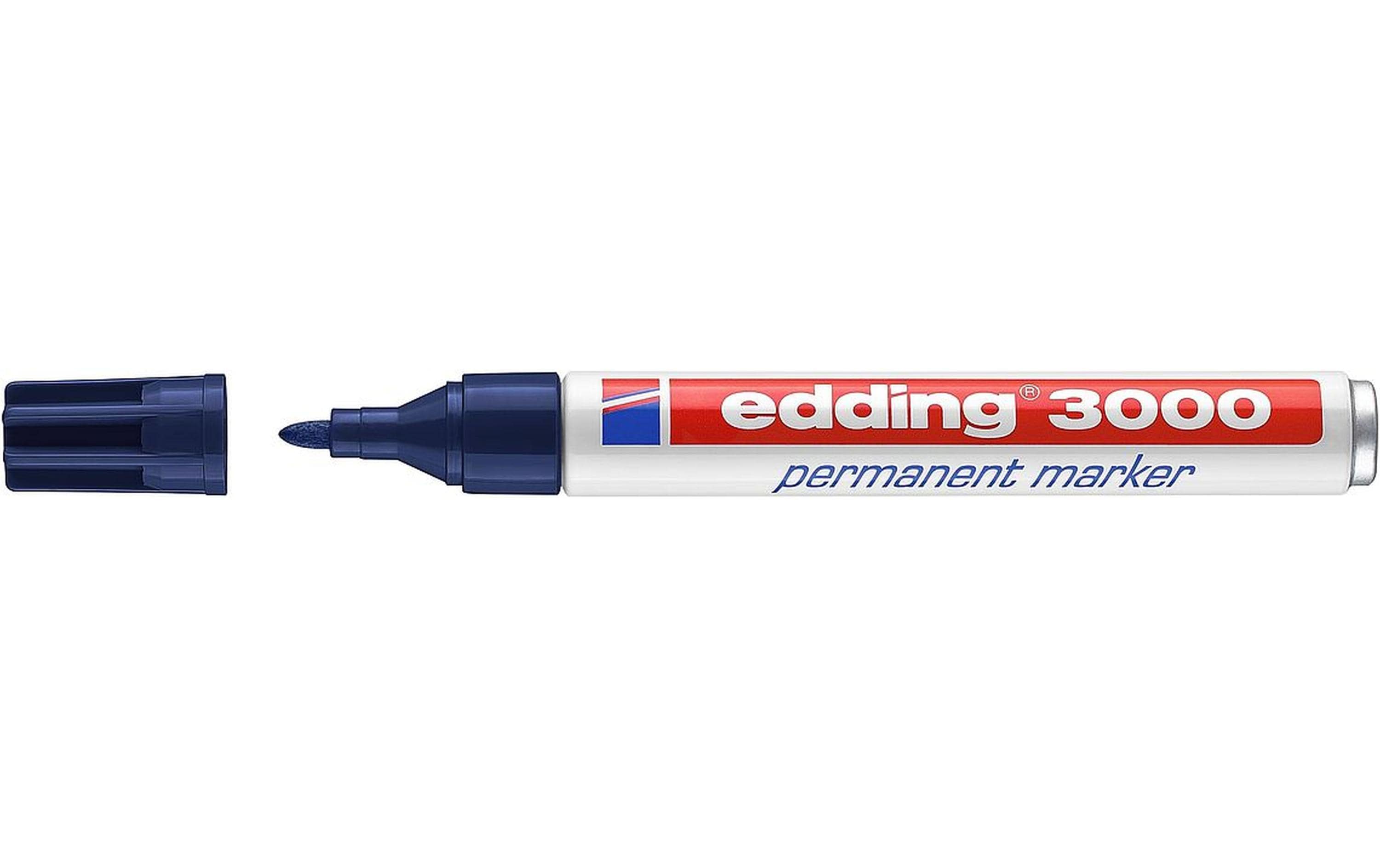 Edding Permanent Marker 3000, stahlblau 1 Stk., Strichbreite ca. 1.5-3 mm