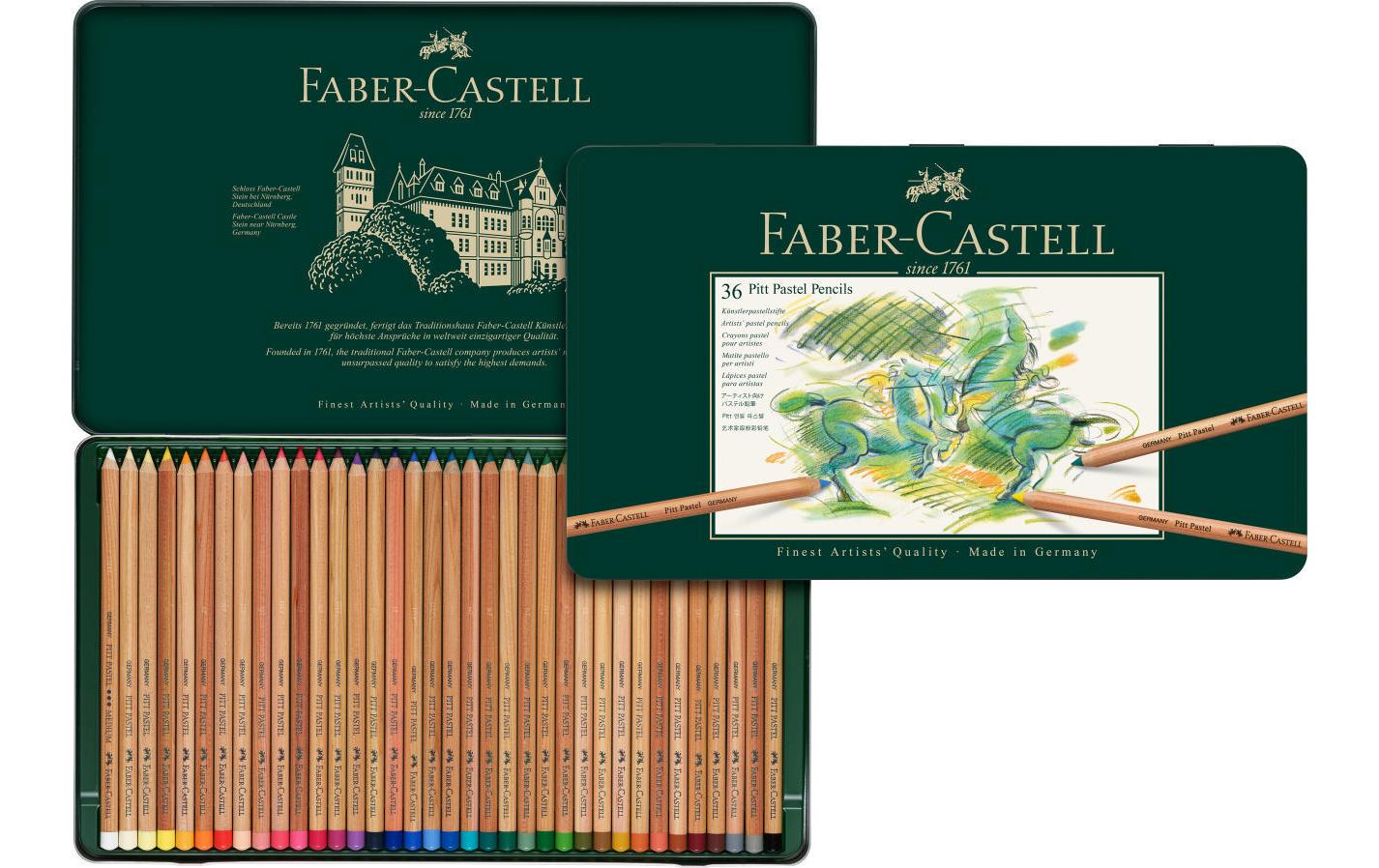 Faber-Castell Farbstift Pitt Pastell 36er Metalletui
