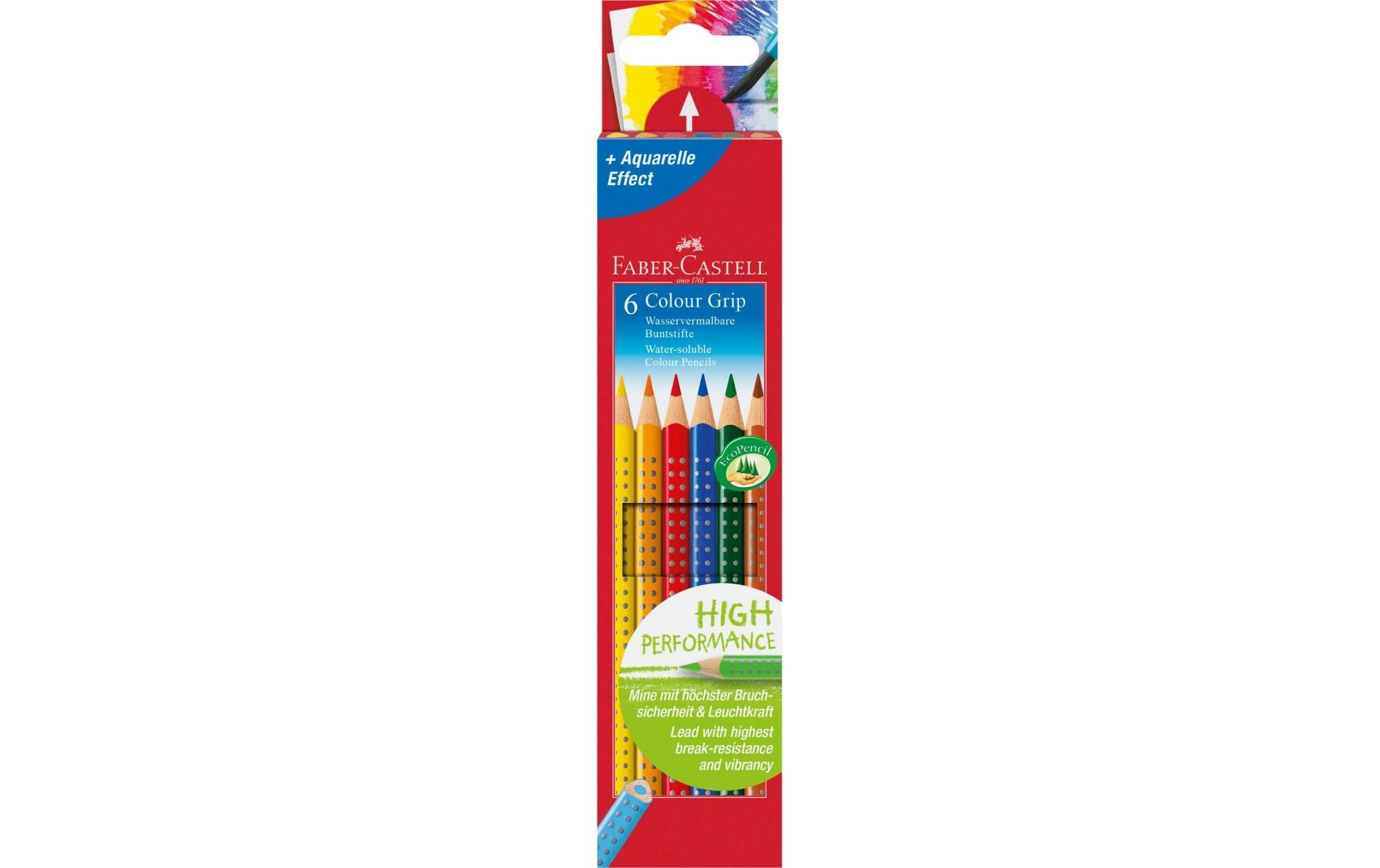 Faber-Castell Farbstift Colour Grip 6er Kartonetui