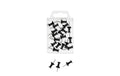 WEDO Pinnadel Diaboloform schwarz 20 Stk. Dose